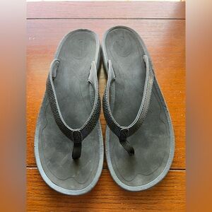 Olukai Kulapa Kai Women's Flip Flop Sandals Size 11 Black Thong Water
